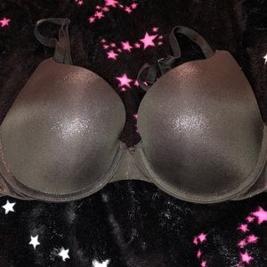 Sparkly Black Push Up Bra